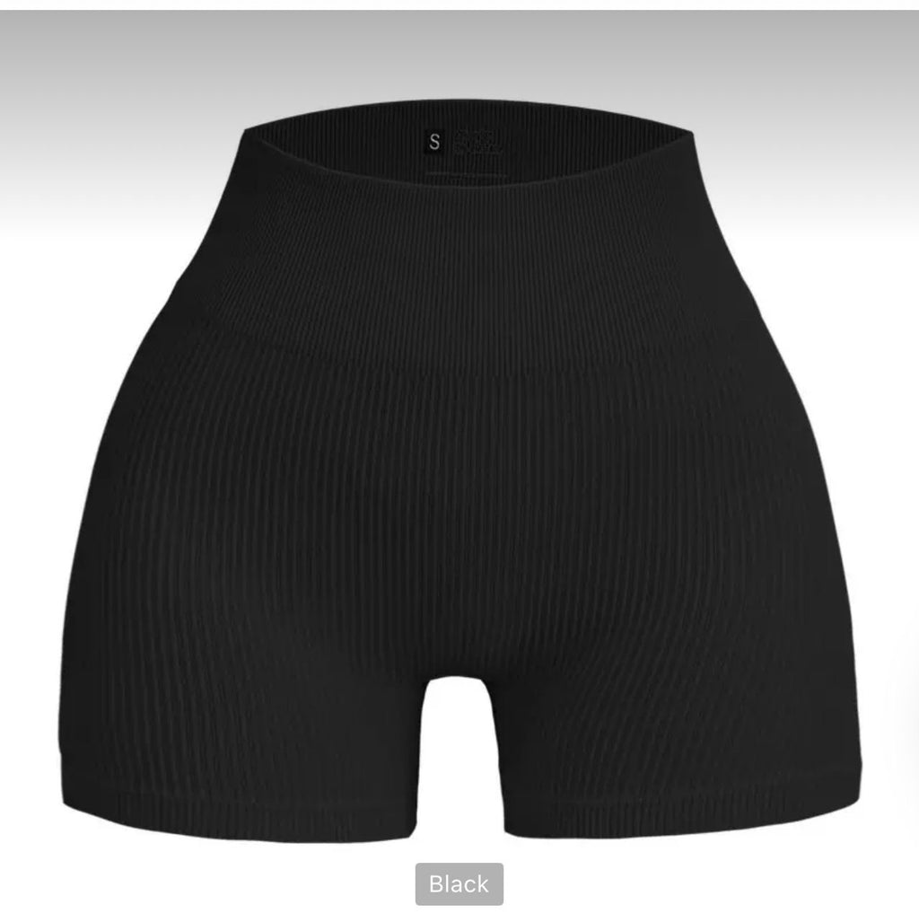 Title: Yoga clothes European and American seamless sports shorts hip lifting running fitness high waist thread no embarrassment line shorts for women