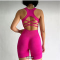 Cross-border Seamless Yoga Clothing suit Vest
Shorts Two-piece Fitness