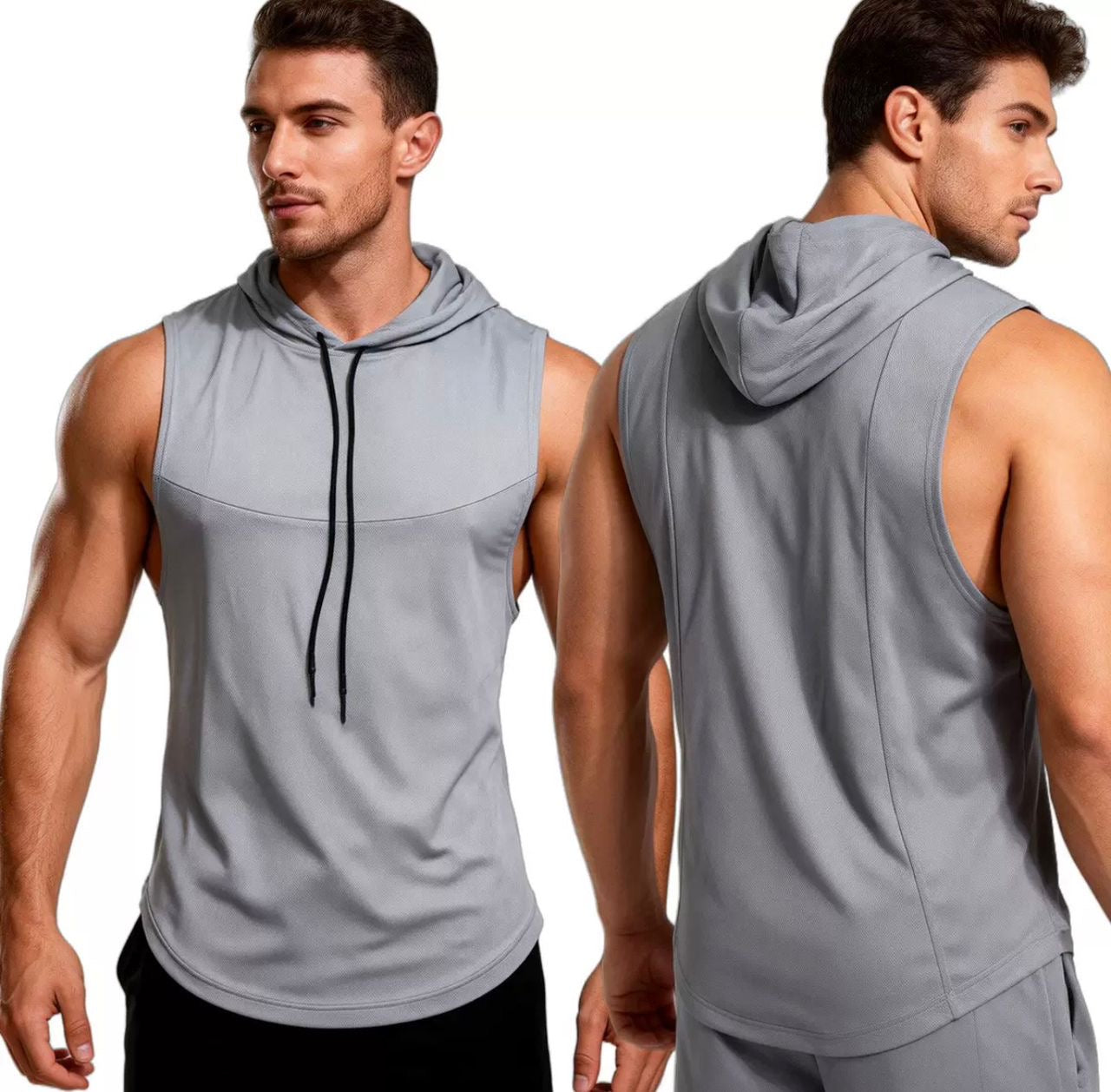 Cross-Border Sports Vest for Men, Summer Tight-Fitting Base Layer Fitness Top, Basketball Training Quick-Dry Running Vest